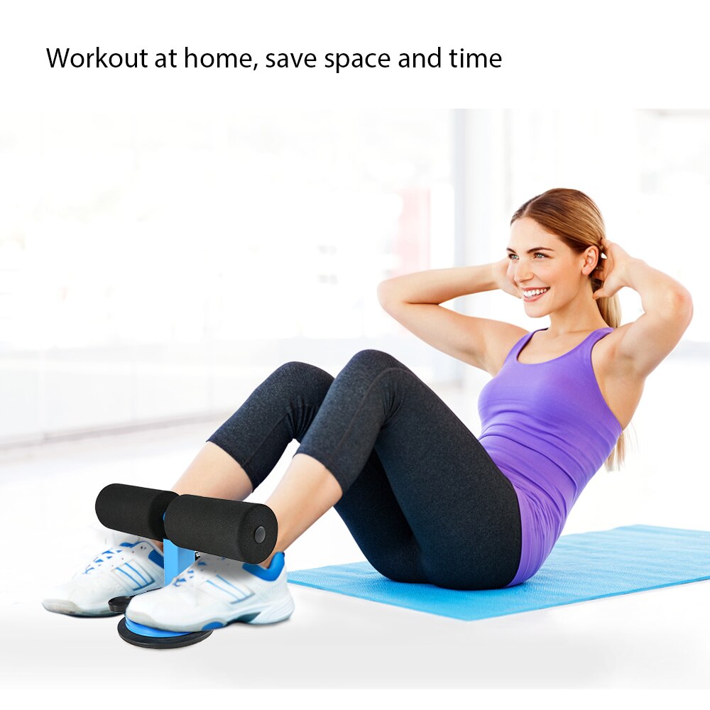 Tomshoo fitness justerbar självsug sit up bars buken core träning styrketräning sitt up assist bar stå hem gym