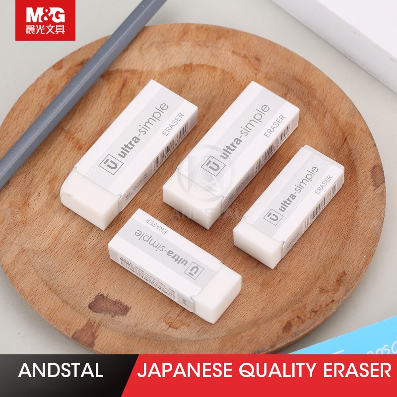 Andstal 10pcs/lot Japanese White Eraser M&amp;G Kawaii Rubber Erasers Mini pencil eraser gum set for school supplies rubbers