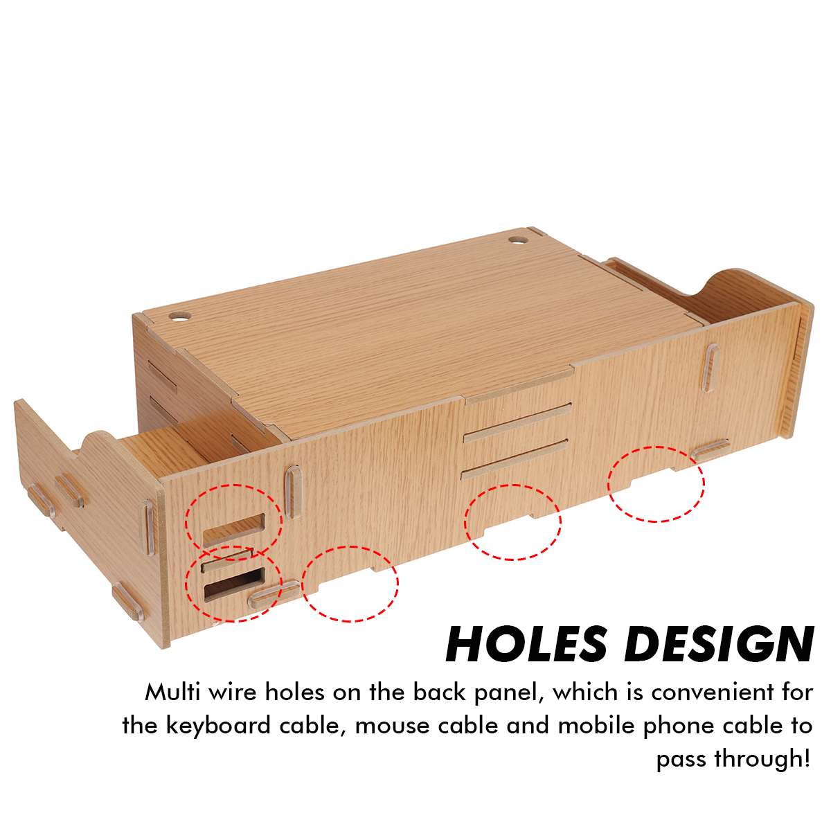 DIY 3 Layers Monitor Stand Riser Wood Computer Support Universal Desktop Holder Bracket Organizer for PC Laptop Home Office