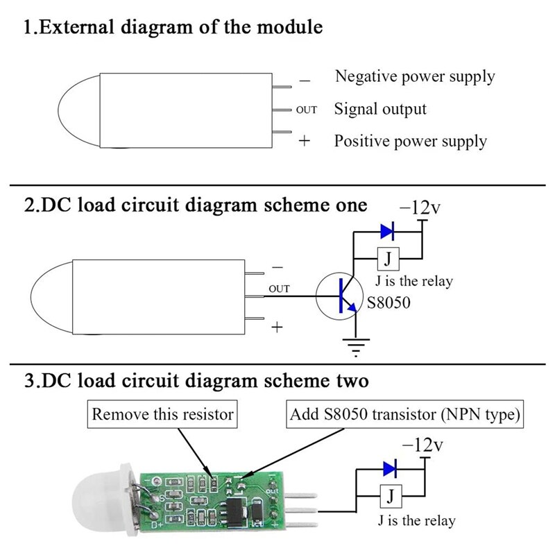 5Stck HC-SR505 Mini Menschlichen Körper spüren Modul PIR Bewegung Detektor Schalter Modul hoch Energie Digital Messung