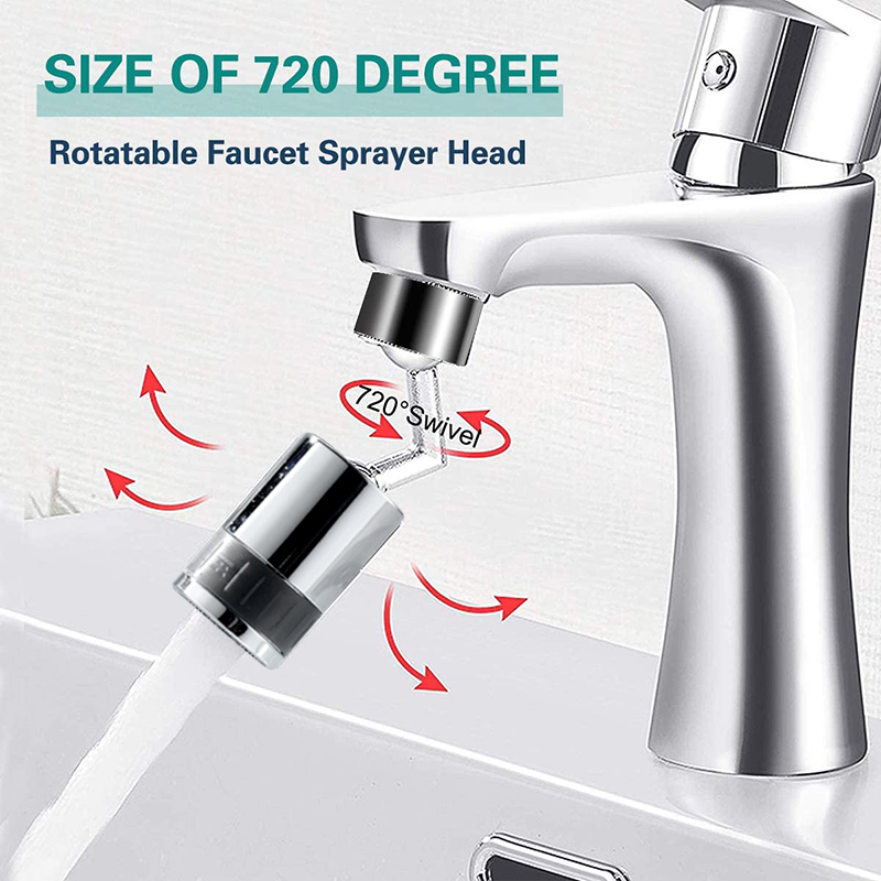 720 Graden Splash Filter Kraan Sproeikop Anti Splash Filter Kraan Beweegbare Keuken Tap Waterbesparende Nozzle Spuit kraan opzetstuk