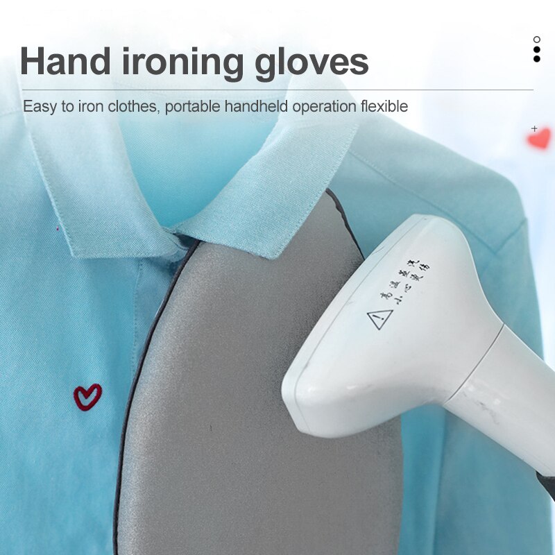 Håndholdt mini strygning pad ærme strygebræt holder varmebestandig handske til tøj tøj damper portabe jern bord rack
