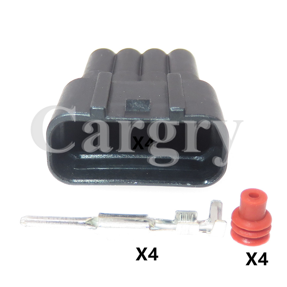 Bobina de encendido para automóvil, 1 Juego de 4P, enchufe de cable eléctrico 7283-7449-30, carcasa de plástico para coche, conector impermeable para Toyota: Blanco