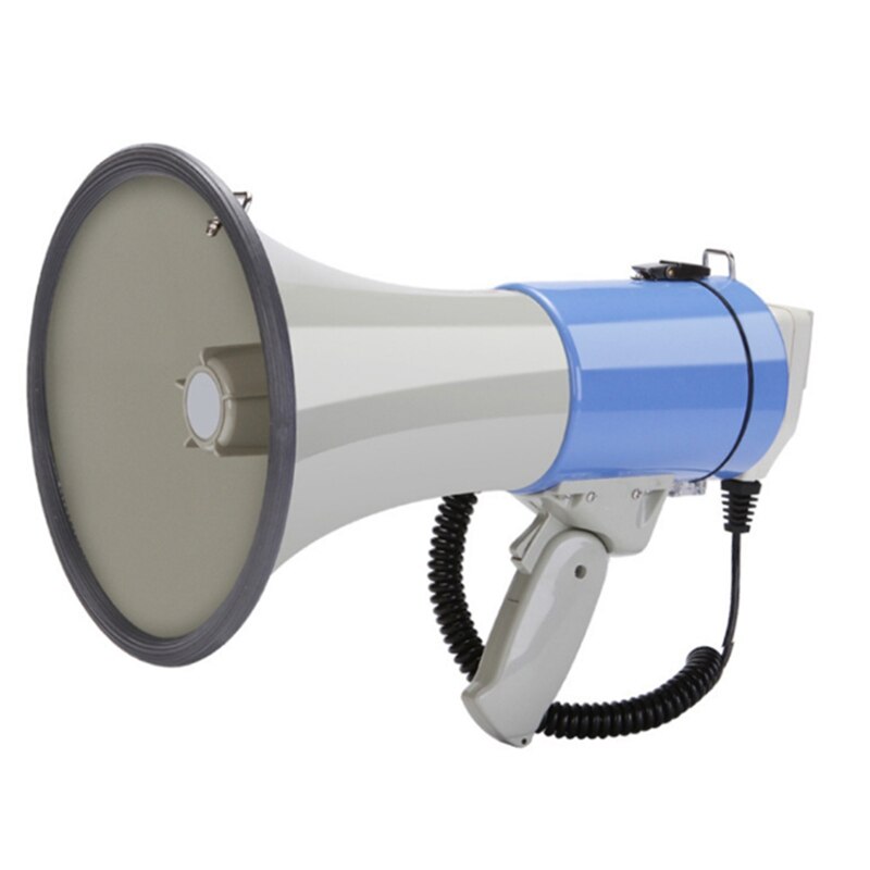 Outdoor Handheld Megaphone Speaker Booth 50W High Power Recordable Loudspeaker Tweeter: Default Title