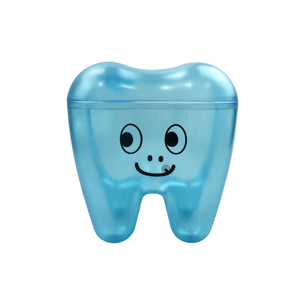 Schattige Tandvormige Opbergdoos Plastic Thuiskantoor Desktop Organizer Case Sleutel Container Saver Souvenir Verzamelen Kliniek: Licht Roze