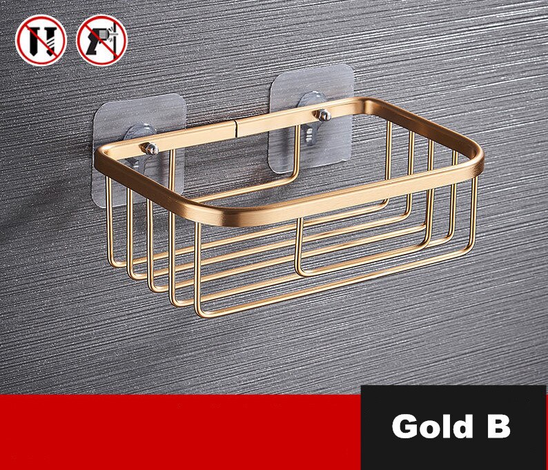 Mensola Doccia Angolare In Alluminio Shower Caddy | Porta Shampoo E Sapone Per Bagno, Colore: Tipo B