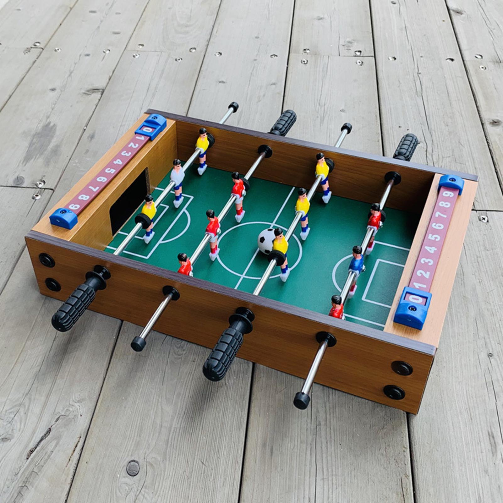Mini Houten Desktop Voetbal Tafels Ouder-kind Interactief Speelgoed Desktop Voetbal Machine Indoor Board Game Kids