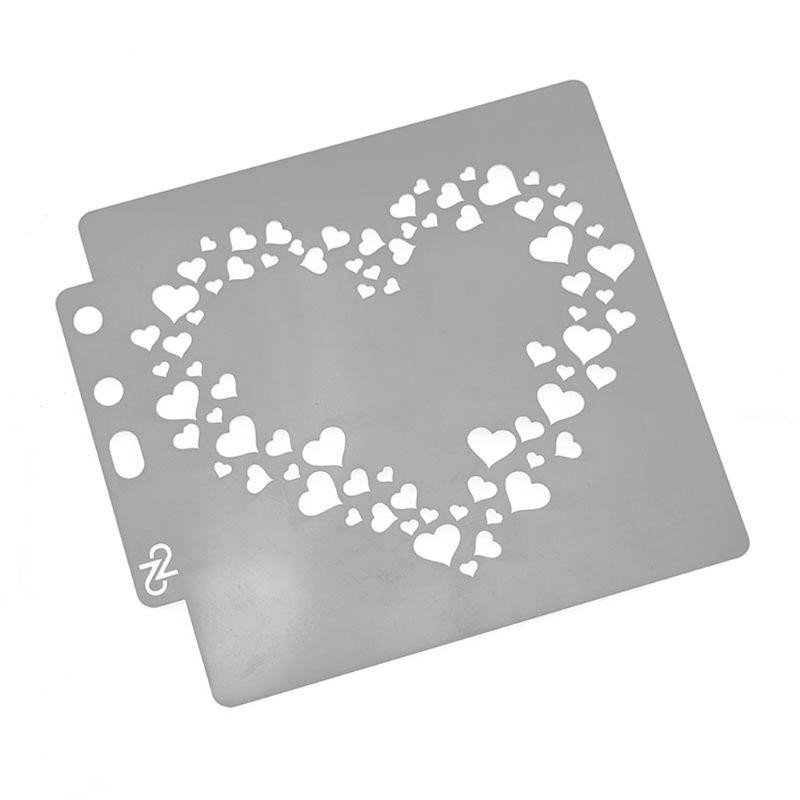 Heart Stencils Template Painting Scrapbooking Embossing Stamping Album Crafts