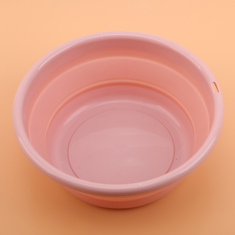 Lavabo de plástico plegable para exteriores, contenedor de cubo plegable de Color sólido, Herramientas de limpieza para el hogar y exteriores: Pink S