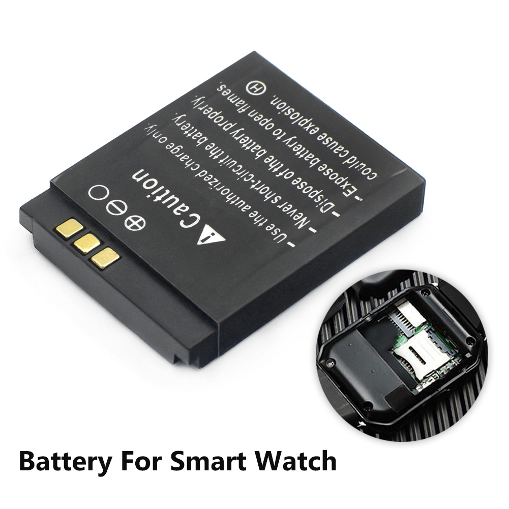 LQ-S1 Rechargeable Li-ion Battery 3.7v 380mah Smart Watch Battery Replacement Battery For Smart Watch QW09 Dz09 A1 V8 X6