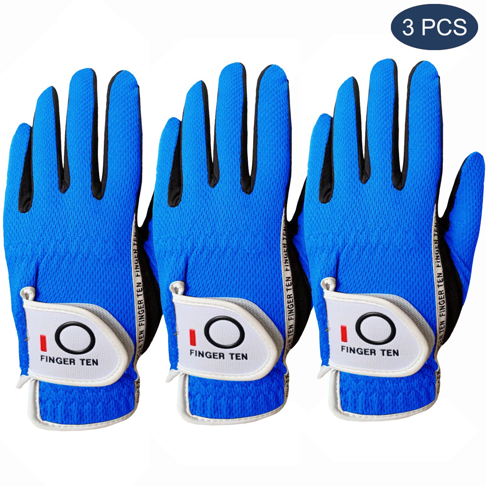 Linkerhand Rechterhand Golf Handschoenen Mannen 3 Stuks Prestaties Mesh Antislip Zachte Micro Ademend Zwart Grijs Groen Handschoen: green / S