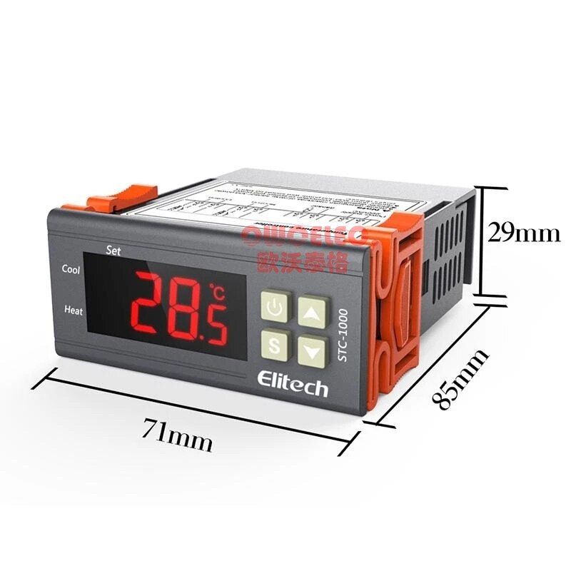 Elitech stc -1000 110v termostat temperaturkontroll inkubator akvarium kjølekjede