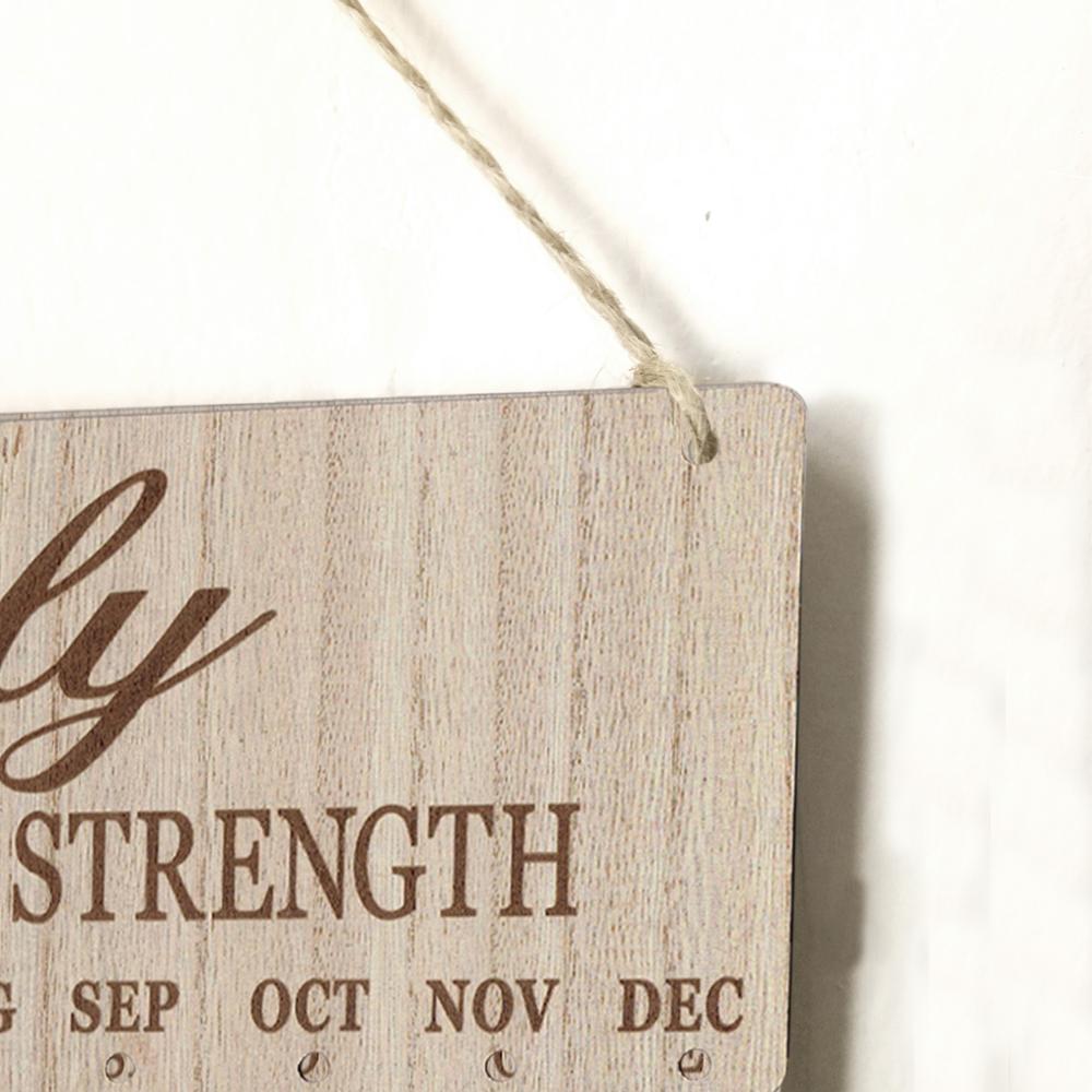 Calendario de recordatorios de cumpleaños familiar, tablero de madera artesanal, placa colgante de pared Vintage para el hogar, y decoraciones de