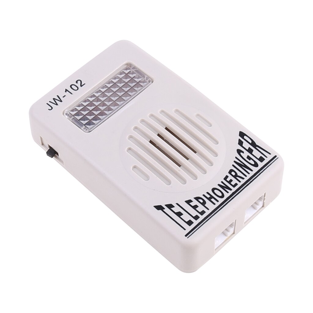 Telephone Ringer Phone Amplifier Used in Noisy Environments Ring Speaker Strobe Light Flasher Bell Durable Easy to Use