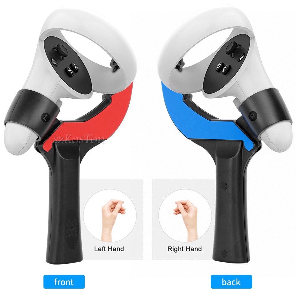 Tafeltennis Paddle Grip Handvat Voor Oculus Quest 2 Controllers Spelen Elf Tafeltennis Vr Game Voor Quest 2 Accessoires: 2pcs