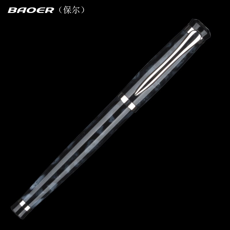 Baoer 508 schrijfpen met medium penpunt, luxe pennen, school, kantoor, metalen vulpen, caneta kantoorbenodigdhedenpen
