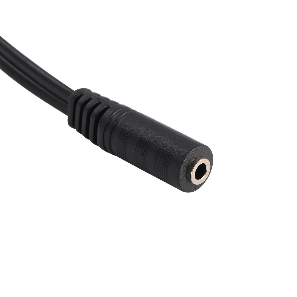 Universell 3.5mm till rca hörlurar 3.5 2 rca 3.5mm hona adapter kabel splitter ljudkablar stereoljud