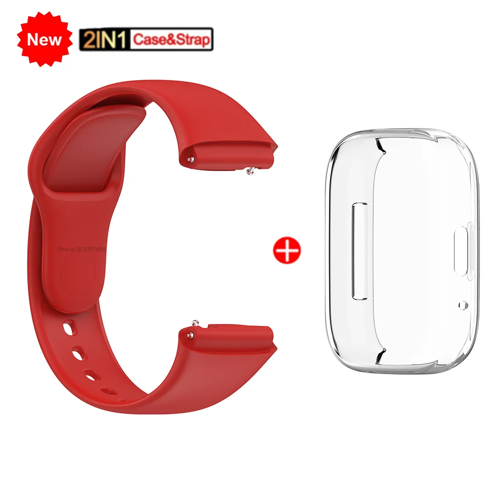 Silicone WatchBand Strap TPU Case Cover for Xiaomi Redmi Watch 3 Active Watch Strap Bracelet for Redmi Watch 3 sports Strap
