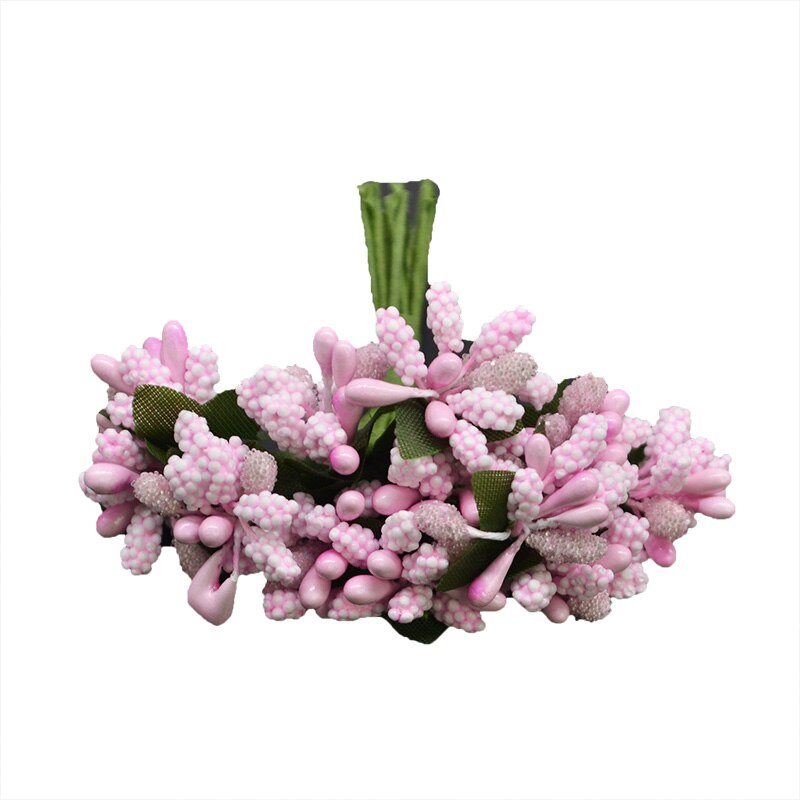 36Pcs Pearl Berry Artificial Stamen Flower For Wedding Home Decoration Artificial Pistil DIY Wreath Scrapbooking Craft Box: F03