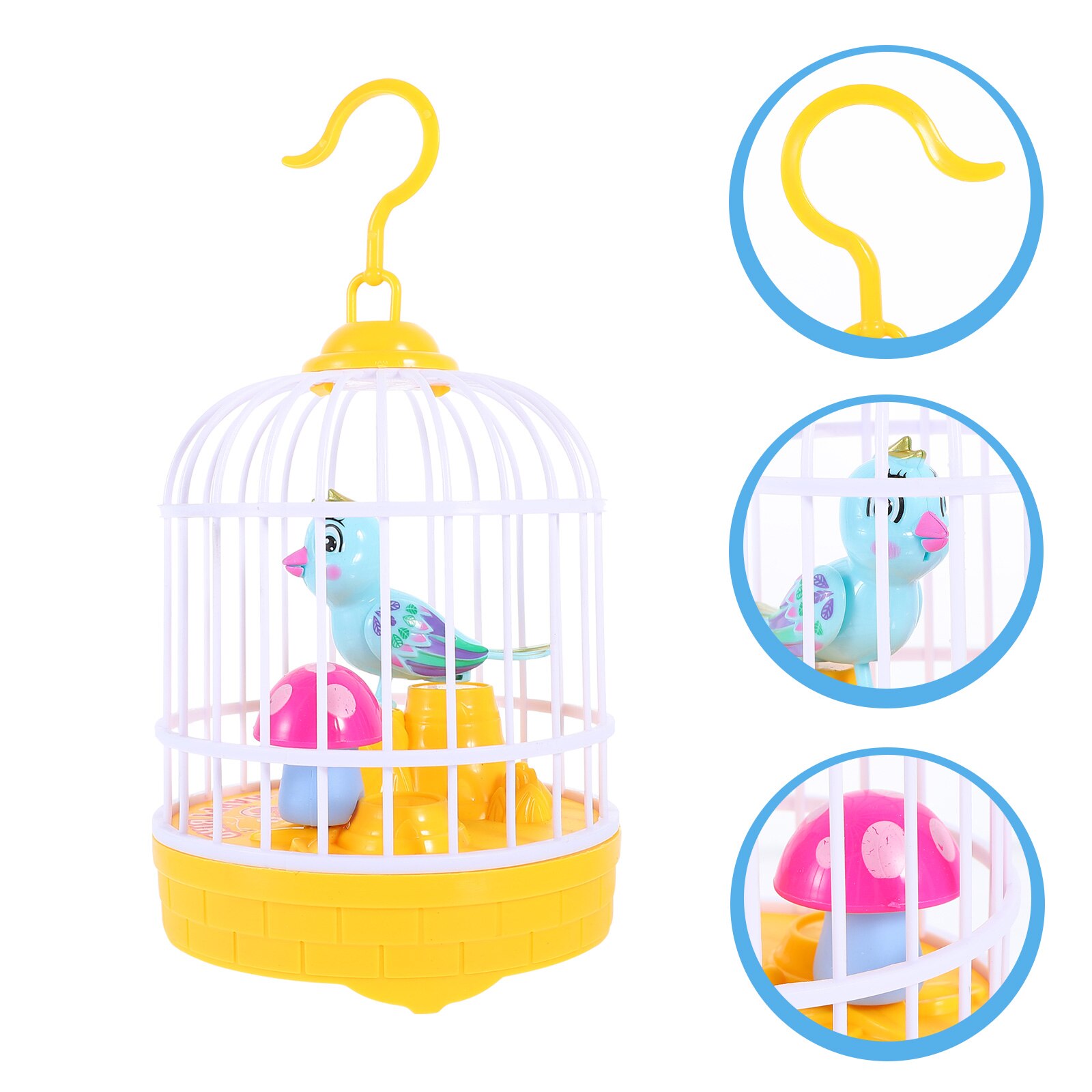 1 Set Interaction Light Artificial Bird Singing Bird Voice Control Bird Plaything