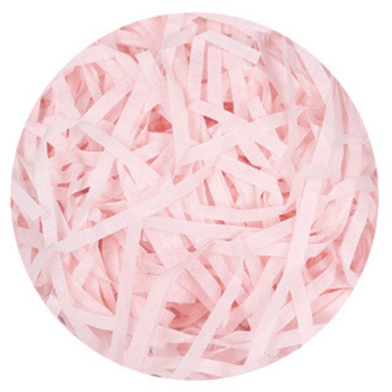 10g gjør-det-selv papir raffia strimlet konfetti jul strimlet papir julepynt boks fyllmateriale bryllup hjem: Lyserosa