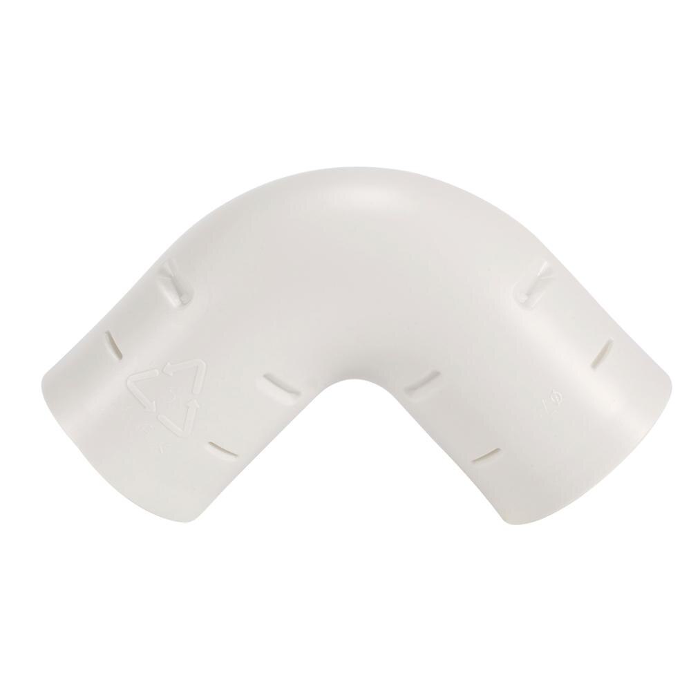 75/90mm Plastic Round Ducting Pipe Elbow 90 Degree Duct Connector Joint PVC Exhaust Ventilation Fitting for Inline Ducted Fan