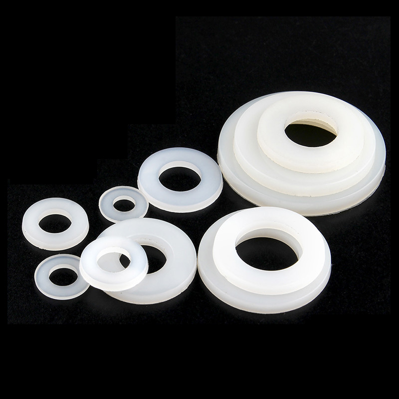 10-200 Stuks Nylon Ringen M2 M2.5M3 M4M5M6M8 M10-M20 Wit Plastic Nylon Platte Ring Vliegtuig Spacer Isolatie Pakking Voor schroef Bolt