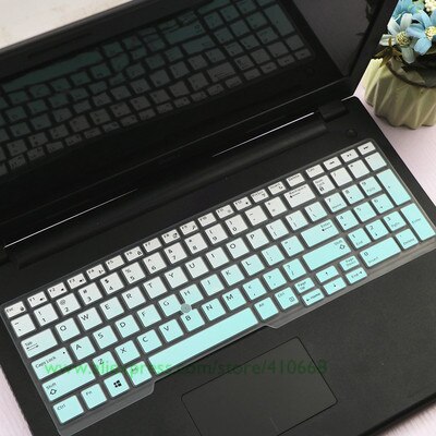 15.6 inc Silicone Laptop Keyboard Cover Protector Skin For Dell Latitude 5500 5501 5540 Precision 3540 3541: Gradual Skyblue