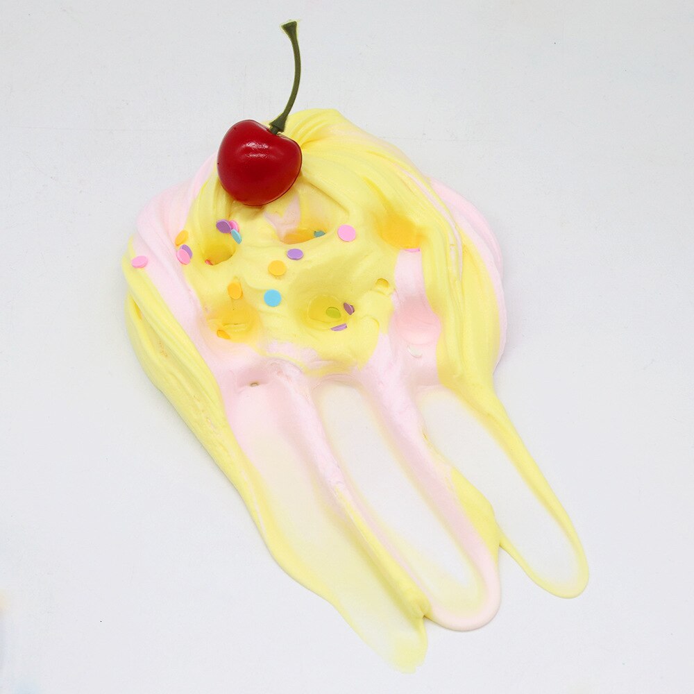 Kirsebærslime bomuldsmudder håndtrukket noodle kit plasticine krystal dekompression legetøj