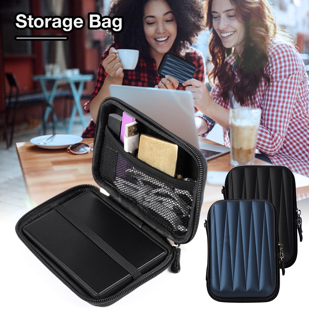 2.5 Inch Protection Bag Case Portable Hard Drive Box For External Hard Drives For USB Cable Charger Power Bank Earphone Case