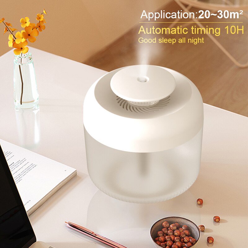 2.4L Large Capacity USB Ultrasonic Air Humidifiers 7colors LED Light Aroma Diffuser Home Office Car Mist Fragrance Diffusers