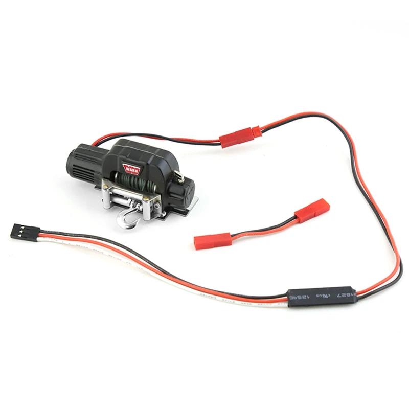 3CH afstandsbediening lier met hoogspanningskabel voor 1/10 Axiale SCX10 TRX4, Plug & Play RC Crawler Upgrade Onderdelen