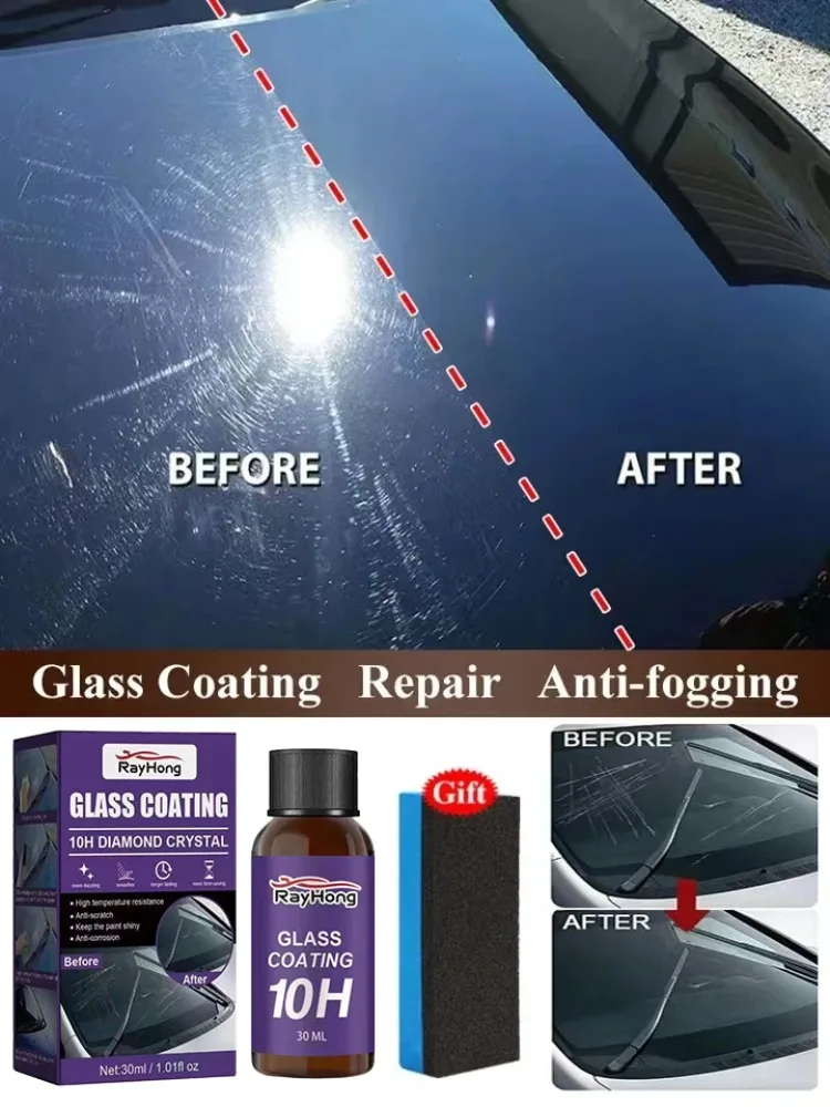 Revestimiento de vidrio para coche, revestimiento cerámico, Nano cristal, pulido de ventanas de coche, resistente a los arañazos, agente impermeable a prueba de polvo