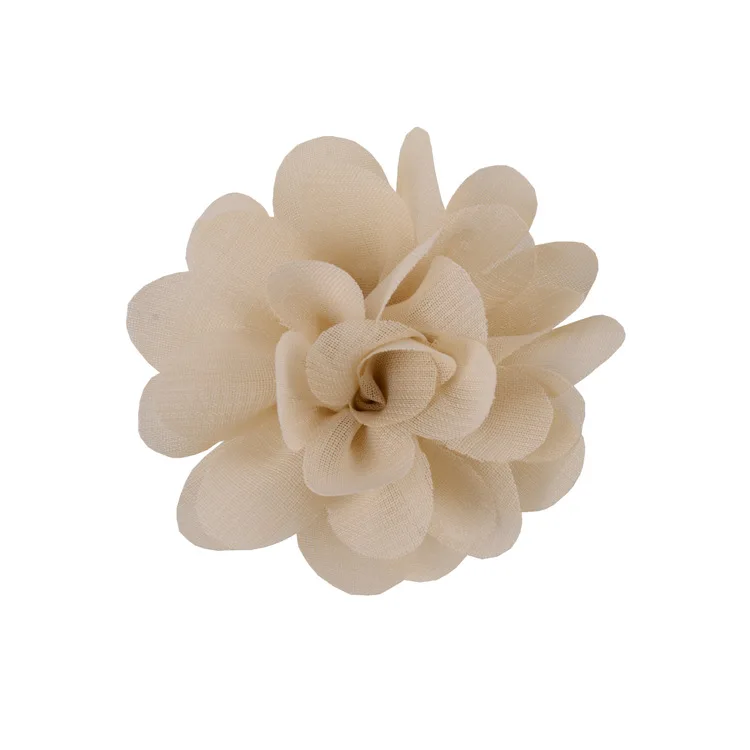 Nishine-Mini Chiffon Tecido Flores para Mulheres e Meninas, Headband, Grampos de Cabelo, Roupas DIY, Bonés, Headwear, Acessórios, 2 ", 20Pcs, Lote: Lavanda