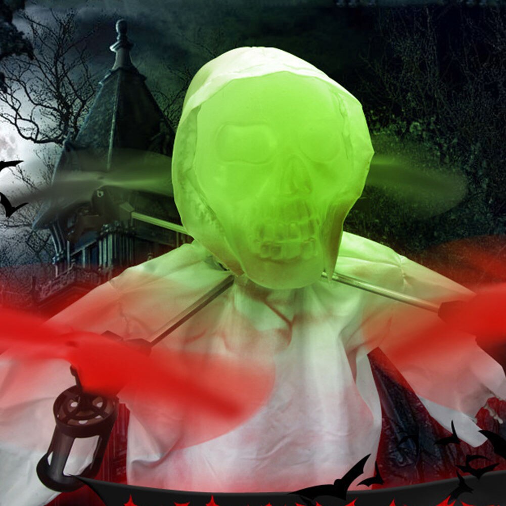 1031 Skeleton four-axis aircraft lighting special effects roll Halloween atmosphere