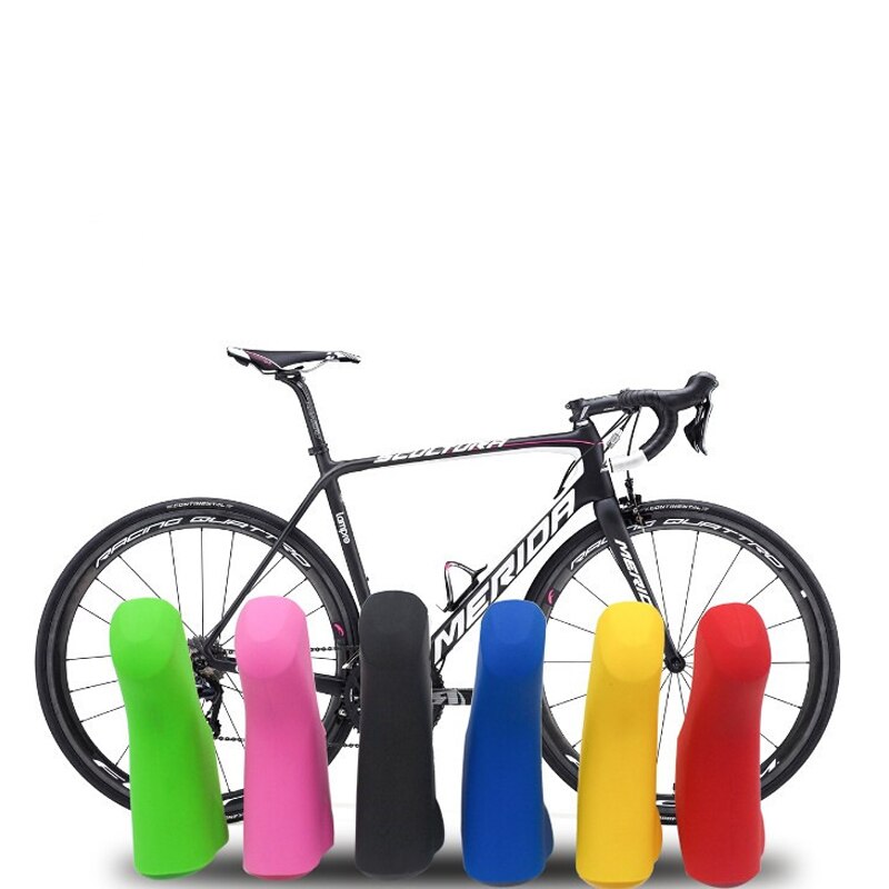 Pari polkupyörän vaihtaja jarrusuojat yhteensopivat shimano 4700/5800/6800 tiagra ultegra 105 manuaalivaihteisto kahva silikoni