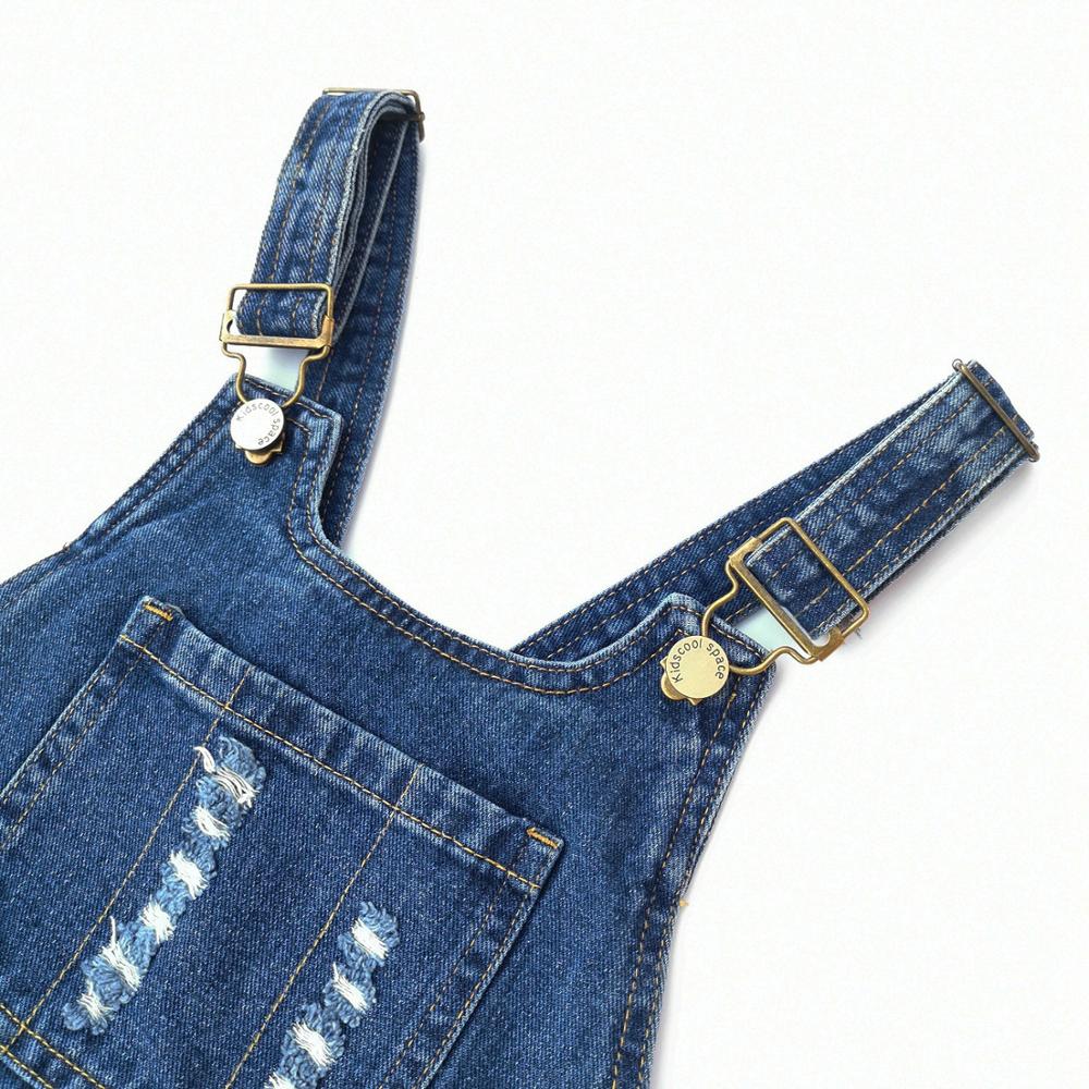 Chumhey 5-13T Jeans Broek Top Kids Overalls Lente Jongens Meisjes Bib Jarretel Denim Broek Kinderkleding kleding