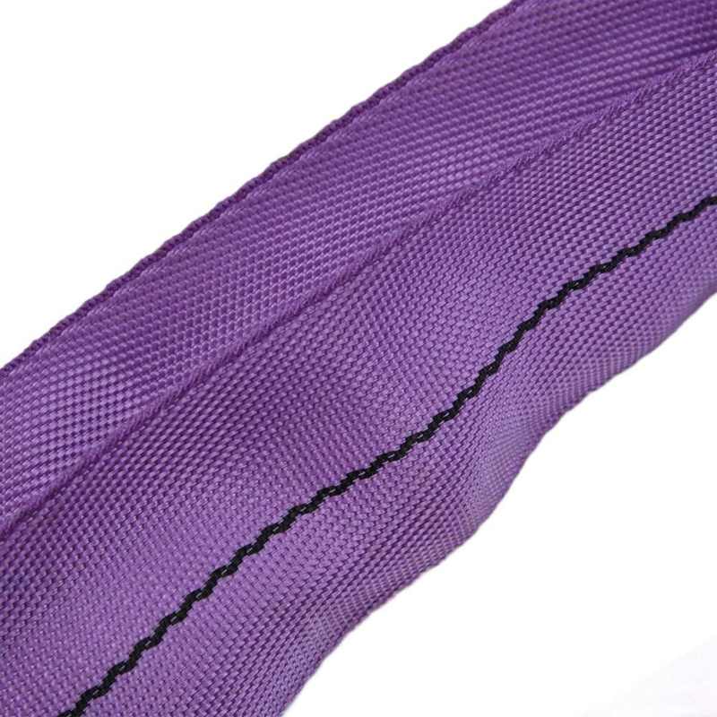 Round Lifting Sling 1T Load Endless Slings Wear Resistant for Construction Works for Machinery Equipment Crane Rigging