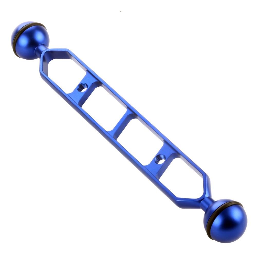 Puluz 9 tommer 22.9cm aluminiumslegering dykkerarm med dobbeltkugler til undervandslygte/videolys, kuglediameter :1 tommer  / 2.54cm