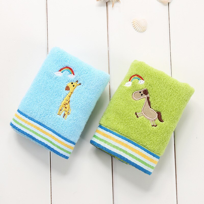 Cartoon Dier Patroon Milieuvriendelijke Absorptie Baby Handdoek Kind Handdoek Handdoek Huis Schoonmaken Gezicht Voor Peuter Baby Kids