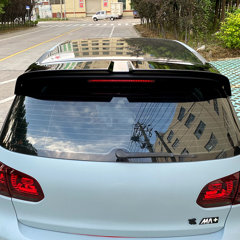 Abs Spoiler Voor Vw Volkswagen Golf 6 MK6 Gti Gtd R Glanzend Zwart Achter Dak vleugel