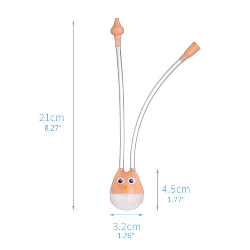 YAS 1PC mignon dessin animé bébé aspirateur Nasal ventouse outil d'aspiration sécurité nez nettoyant Protection bébé bouche aspiration aspirateur