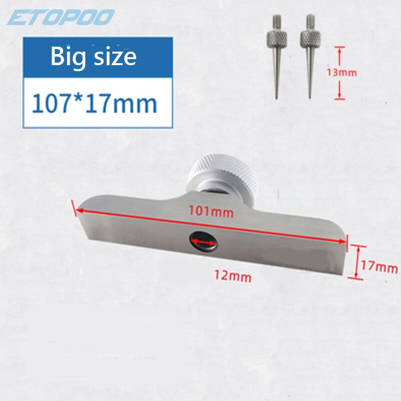 12.7mm/25.4mmGauge stand for depth gauge with harden alloy measuring head dial gauges depth indicator measuring instrument: big base type2