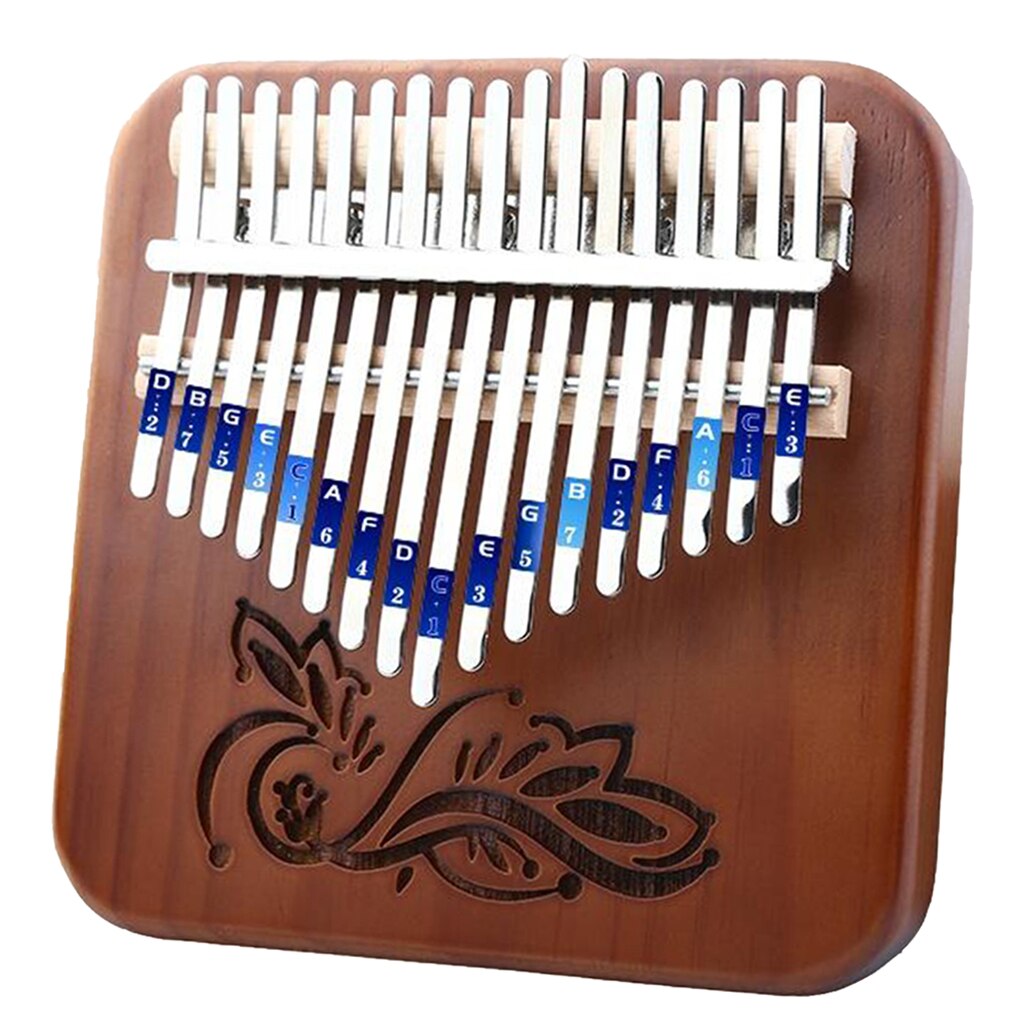 17 Toetsen Kalimba Vinger Musical Draagbare Duim Piano Mbira Instrument Duim Harp Piano Paddestoel Gecko Kalimba