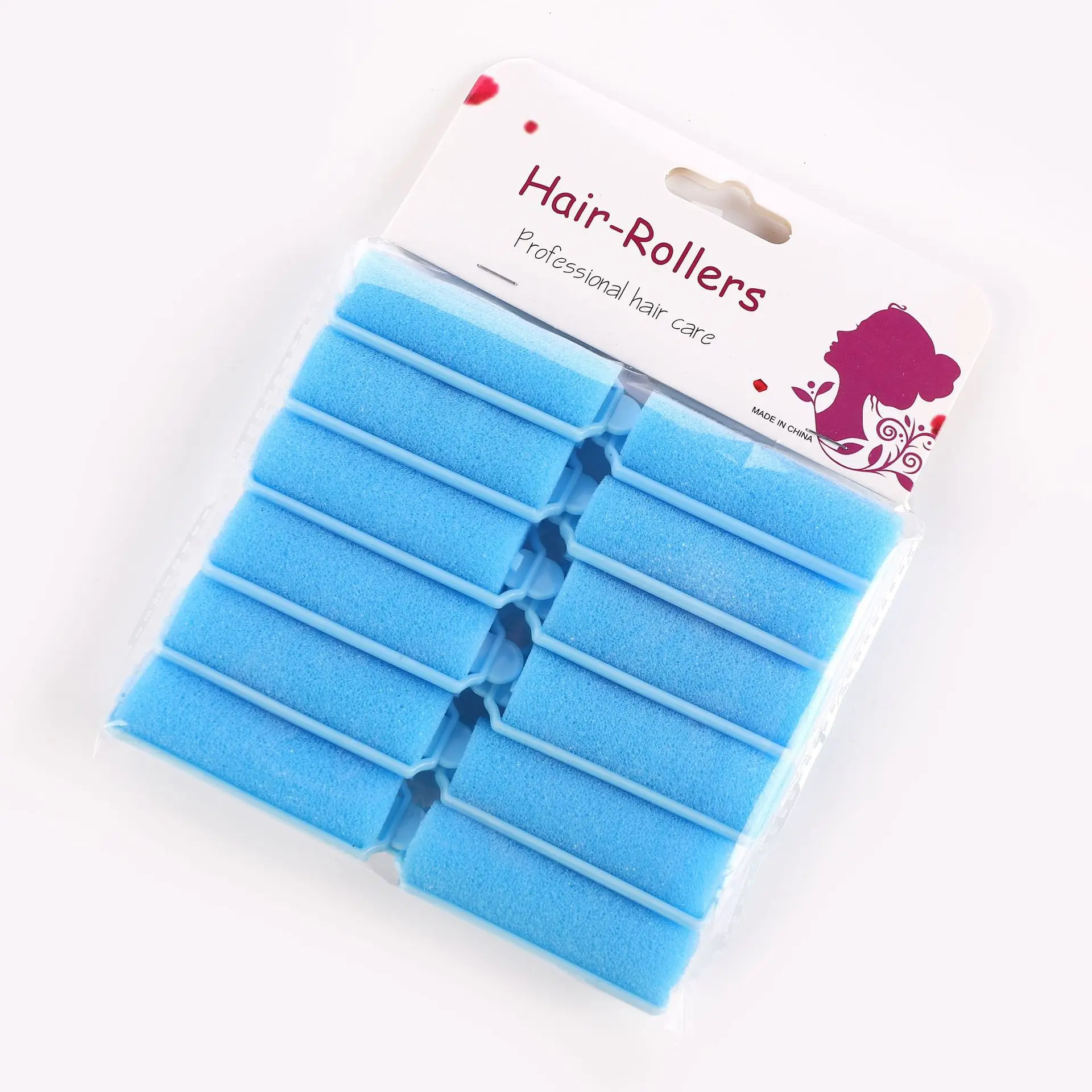 12 stücke Weichen Schwamm Schaum Kissen Lockenwickler Lockenwickler Haar Salon Barber Locken Friseur Kit DIY Hause Haar Styling Werkzeuge soiди: Blau