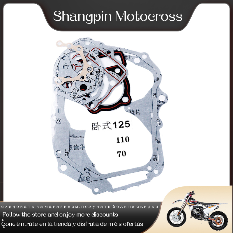 70cc 90cc 110cc 125cc Horizontale Motor Pakking Cilinder Pakking Kit Complete Pakking Kit Voor Crossmotor Motorfiets Go Kart