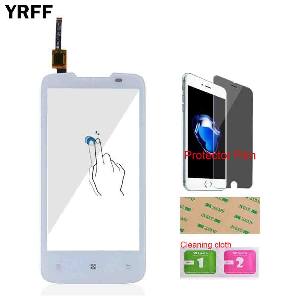 Mobile Touch Screen Front Glass For Lenovo A820 Touch Digitizer Sensor Outer Glass Front Lens Parts Tools Free Protector Film
