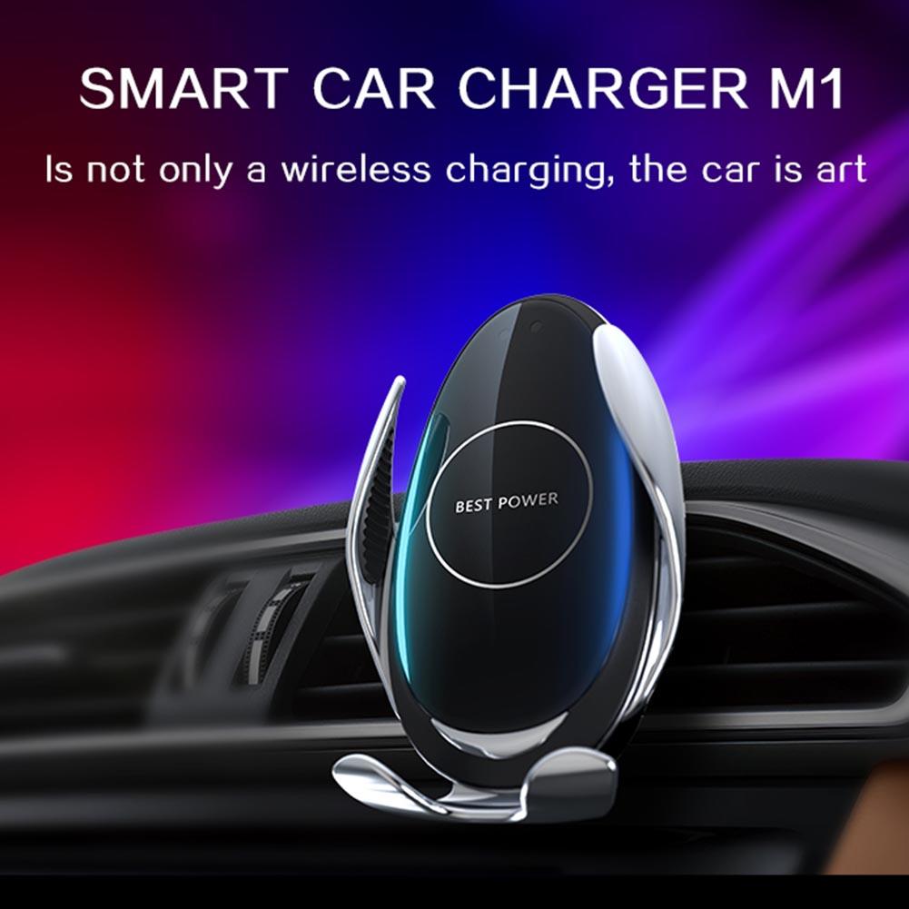 Universele Draadloze Oplader Auto Touch Sensing Automatische Intrekbare Clip Snel Opladen Voor Mobiele Telefoon Snel Opladen