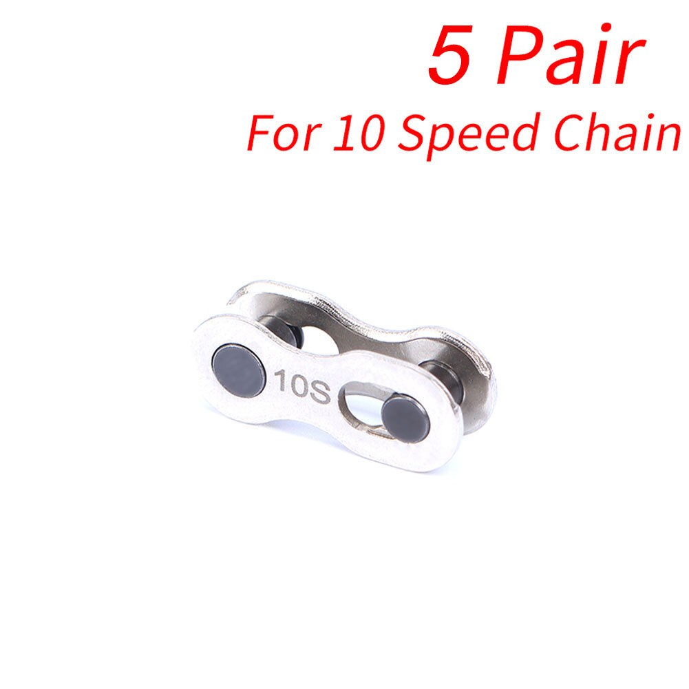 1/5 Pairs Bike Chain Quick Link Mountainbike Aansluiten Master Link Ontbrekende Quick Connector Voor 6/7/8/9/10/11/12 Speed Ketting: 10S