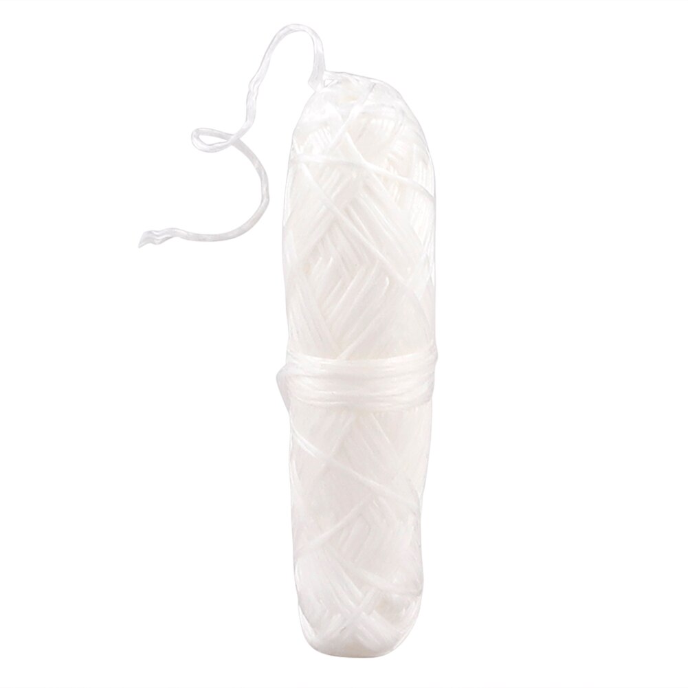 Biodegradable Dental Floss Bamboo Charcoal Floss 4 Rolls 120m Natural Silk Spool Eco-Friendly Zero Waste Oral Care